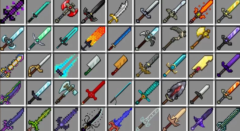 Power with Swords And Weapons 1.19.4 Power Swords Mod Download
